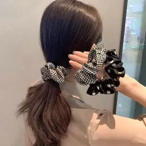 예쁜 똥 머리 끈 곱창 밴드 헤어 슈슈 스크런치 6P