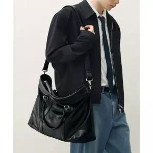 DRAW FIT 밴스 레더 크로스 토트백 BLACK 243855