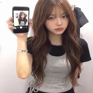 소올 스트랩 레이어드 골지 홀터넥 티셔츠 블랙