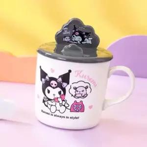 거치대 머그컵 빨대컵 보온보냉컵 400ml 뚜껑 산리오