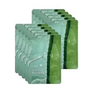 김정문알로에 큐어 알로에 슬라이스 젤리 마스크 제주 에디션 30ml 10매 Ss