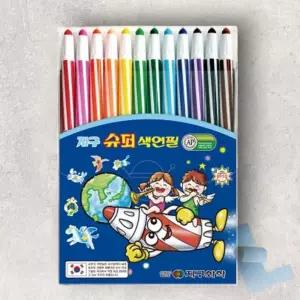 더에스 색연필 12색 유치원색연필