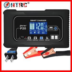 HTRC 15A/20A 스마트 배터리 충전기 납산 리튬 LiFePO4 자동차 오토바이 대한 펄스 수리