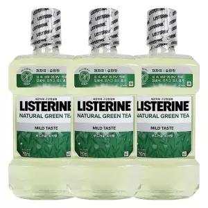 리스테린 내추럴 그린티 750ml X 3개