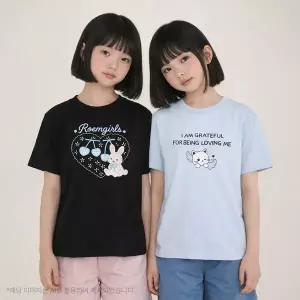 [더데이걸]로엠걸즈 데일리 반팔티셔츠 RGRA2631C