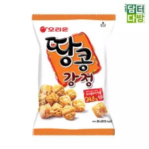 오리온 땅콩강정 80g X 12개 80G 과자 간식 아이들 맛있는 추억의 스낵 봉지과바