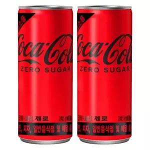 [하프클럽/기타]코카콜라 제로 업소용 슬릭 245ml x 60캔(30캔x2박스)