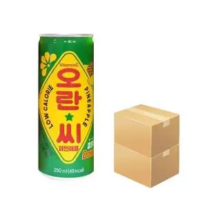 [하프클럽/기타]동아 오란씨 파인애플 250ml x 60캔 / 과즙 탄산음료