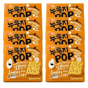 농심 누룽지팝 달콤한맛 142g, 8개