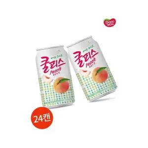 동원 쿨피스 복숭아맛 350ml 24캔 카페용