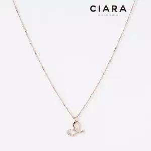 [씨아라][1 1] CIARA 14K Saviano 하프샤이닝 하트벨 목걸이(GoldPlated)