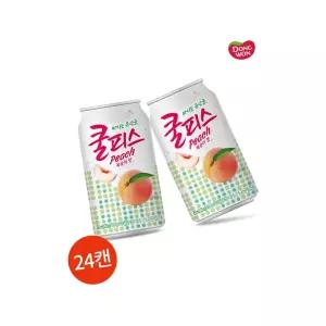 동원 쿨피스 복숭아맛 350ml 24캔 카페용