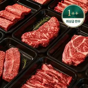 1++한우 투뿔 골라담기 꽃등심 갈비살 채끝 살치살 안심 소고기