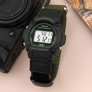 W-219HB-3A 카시오 스포티 디자인 남성 나토밴드 시계 c153