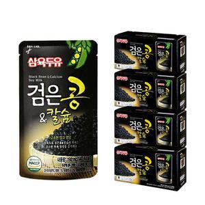 삼육두유 검은콩 앤 칼슘 파우치 190ml×80팩 아침식사
