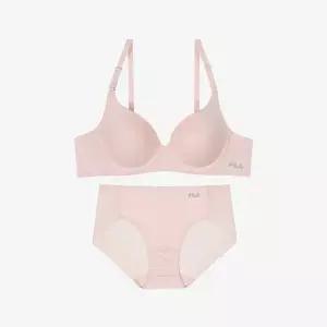[휠라][휠라 언더웨어] 베이직 와이어 페일베이지 브라 세트 (FI4BAG2653FPBG_SKU)