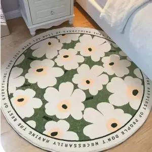 러그 극세사 포인트 카페트 원형 거실 마루 리빙룸 바닥 인테리어 감성 깔끔 SG-2DL04-6633