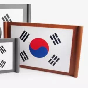 족자형 태극기 300X450MM 실내게시용 좌우보필형 관공서용