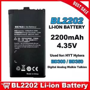 리튬 이온 배터리 모델 BL2202 2200mAh  BD300 BD350 디지털 아날로그 워키토키 교체 액세서리 추가