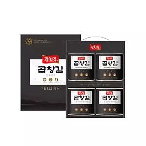 [광천김]광천김 곱창김 캔김 30g x 4캔 선물세트 /조미김/구운김