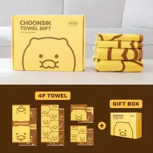 카카오프렌즈 춘식이 32수 기프트 타월 4P 세트 수건