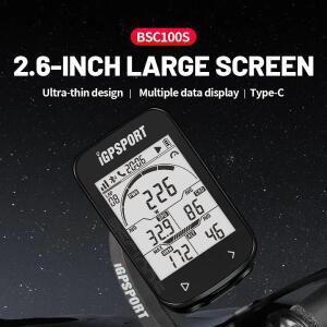 호환 GPS 자전거 컴퓨터 IGPSPORT BSC100S 사이클 무선 속도계 디지털 스톱워치