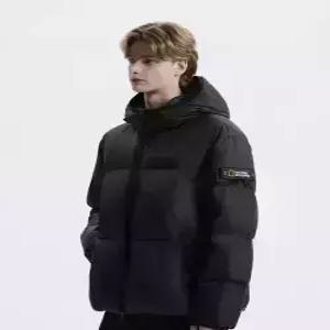 내셔널지오그래픽 nationalgeographic N254UDW971 나나패딩 후디 구스다운 점퍼 BLACK 5d9082