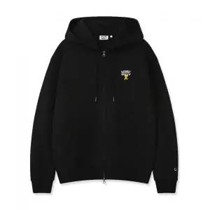 와키윌리 WACKY WILLY 베이직 로고 후드집업 블랙 MG2403HZ01BK 194162