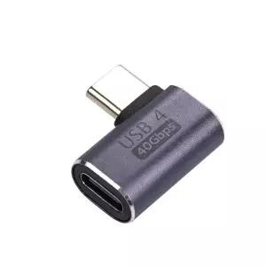 [하프클럽/알티피아](COMS) USB 4.0 Gen3 C타입 연장젠더(M/F) 꺽임형