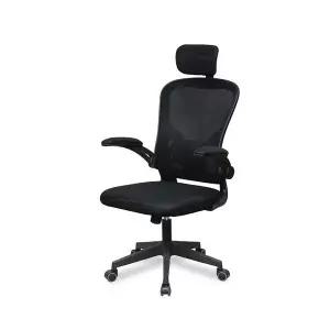 J1273 메쉬 헤드 블랙 사무의자 1color