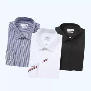 에스티듀퐁 S.T. DUPONT 듀퐁셔츠 블라우스 상의 긴팔 롱슬리브 시그니처라인 스판 와이셔츠 슬림핏일반핏(