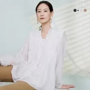 (런칭가 69,900원) 26SS SHEER 프릴 블라우스 2종