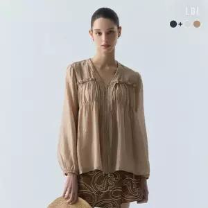 (런칭가 69,900원)26SS SHEER 프릴 블라우스 2종