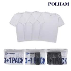 [롯데백화점]폴햄 공용 3+1PACK 반팔 티셔츠 패키지 PHG5TR3100