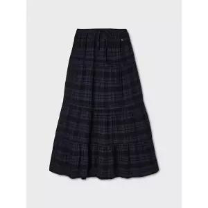 [후아유](마산점)Check Long Tiered Skirt /WHWHG3822F