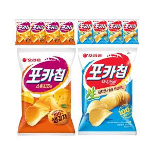 오리온 포카칩 스윗치즈 60g, 5개 + 오리지널 66g, 5개