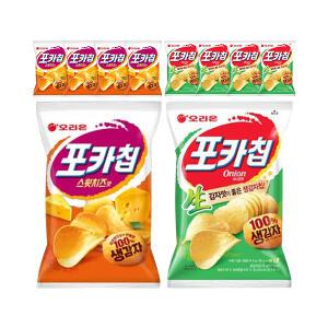 오리온 포카칩 스윗치즈 60g, 5개 + 어니언 66g, 5개