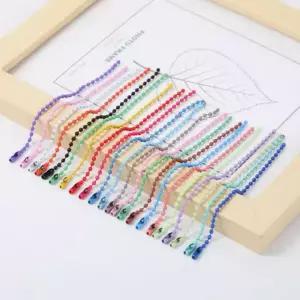 컬러 군번줄 1P 볼체인 12cm 키링 열쇠고리 공예 부자재