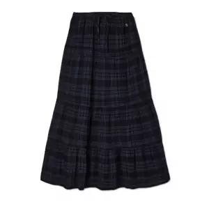 [백화점정품] 후아유 여성 체크롱스커트 Check Long Tiered Skirt WHWHG3822F