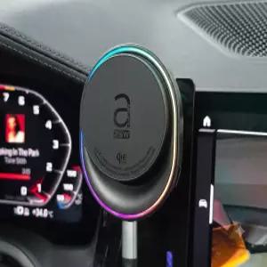 에어그립 맥글로우 Qi2.2 25W 차량용 맥세이프 거치대 고속 무선 충전기 에어터빈 쿨링
