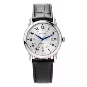 [ORIENT]국내생산 실버 562 가죽 손목시계