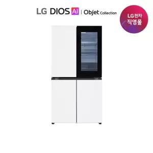 LG전자 LG 디오스 AI 오브제 노크온 5도어 원매직 냉장고_T876MQQ412