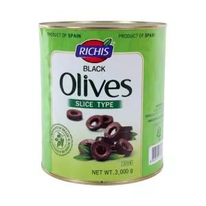 토핑 리치스 블랙 올리브 슬라이스 스페인산 3kg