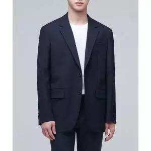 MUSINSA STANDARD 릴렉스드 베이식 울 블레이저 [네이비]
