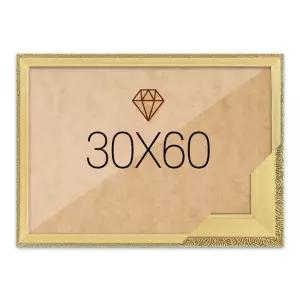 보석십자수액자 30x60 고급형 슬림 앤틱 퓨어골드