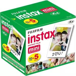후지필름 미니 인스턴트 필름 10장×5팩 총 촬영