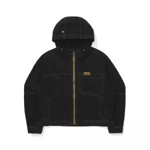 코다커리 데님 후드 자켓 우먼 BLACK