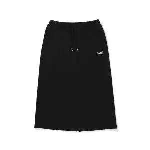 미니 로고 롱 스커트 BLACK