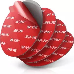 Dash 흡착 컵 마운트용 80mm 원형 양면 접착 패드 4개 세트 Dash/카메라/GPS/휴대폰 내열 깨끗하고 평평한