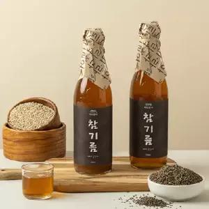 [백년본가] 저온압착 방앗간 통참깨 참기름 350ml x 2병